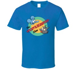 The Itchy And Scratchy Show Animated Tv Series Fan T Shirt