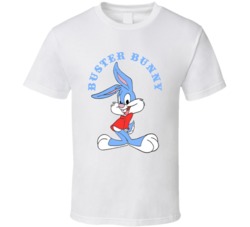 Buster Bunny Tiny Toon Adventure Show Character Fan T Shirt