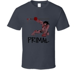 Primal Caveman Spear Genndy Tartakovsky T Shirt