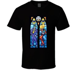 Joker Harley Quinn Stain Glass T Shirt