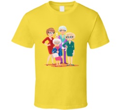 Golden Girls Cartoon Tv Show Fan T Shirt