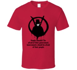 V For Vendetta People Shouldn't Be Afraid Of Their Government Governme