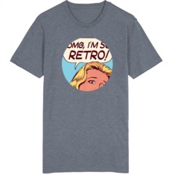 Omg I Am So Retro Comic Strip Graphic Tee T Shirt