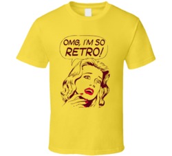Omg Im So Retro Comic Strip Graphic Tee T Shirt