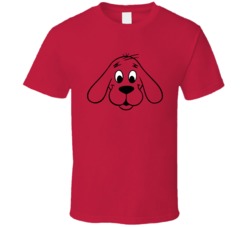 Clifford The Big Red Dog Big Face T Shirt