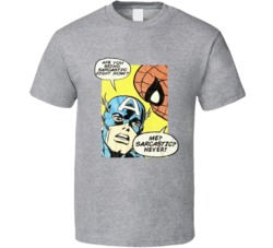 Captain America Spiderman Are You Being Sarcastic Right Now Popular Co