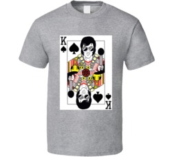 Elvis Presley The King Playing Card T Shirt