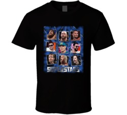 Superstars Popular Wrestlers Sports Fan T Shirt