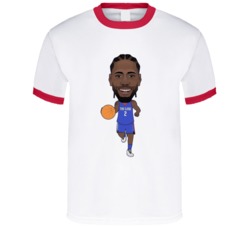 Kawhi Leonard The Claw Los Angeles Basketball Caricature T Shirt