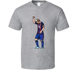 Lionel Messi Barcelona Graphic Cartoon T Shirt