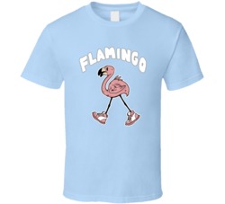 Flamingo In Pink Tennis Shoes T Shirt