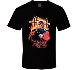 Kane Flaming Crosses Popular Wrestler Sports Fan T Shirt