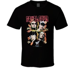 Fatal Four Popular Wrestlers Sports Fan T Shirt