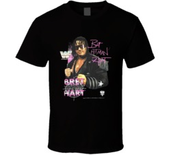 Bret Hart Hitman Hart Popular Wrestler Sports Fan T Shirt