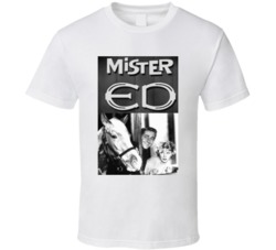 Mister Ed Black And White Classic Tv Show T Shirt