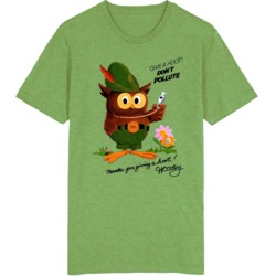 Give A Hoot Don't Pollute Woodsy Owl Psa T Shirt