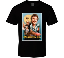 Magnum Pi P I Tom Selleck Higgins T Shirt