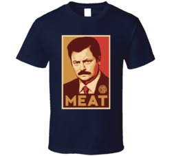 Ron Swanson Meat Parks And Rec T Shirt