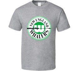 New England Whalers Hockey Logo T Shirt