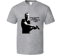 Jack Bauer Makes Chuck Norris Cry 24 Tv Show Fan T Shirt