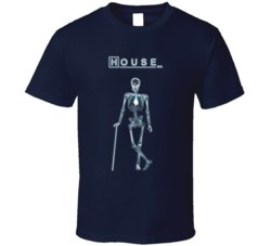 House M D Skelton Tv Show Fan T Shirt