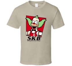 Springfield Krusty Burger Krusty The Clown Simpsons Tv Show Fan T Shir