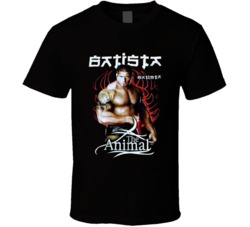 Batista The Animal Popular Wrestling Sports Fan T Shirt