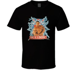 The British Bulldog Popular Wrestling Sports Fan T Shirt