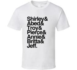 Community Shirley Abed Troy Pierce Annie Britta Jeff T Shirt