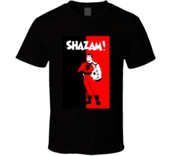 Shazam Superhero Comic Fan T Shirt