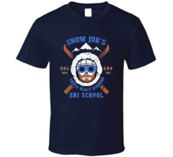 Snow Job's Triple Black Diamond Ski School G I Joe Fan T Shirt