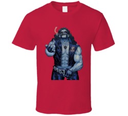 Lobo Superman Villain Giving The Finger T Shirt