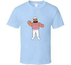 Tugboat Caricature Cartoon Wrestler T Shirt
