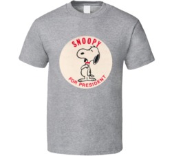 Snoopy For President Peanuts T Shirt