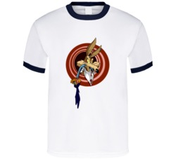 Wile E Coyote Eating The Road Runner T Shirt