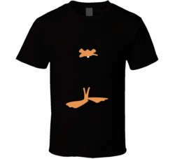 Daffy Duck Shilouette Big Face T Shirt