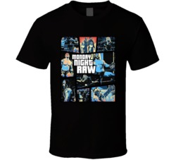 Monday Night Raw Gta Art Work T Shirt