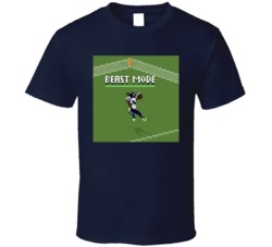 Marshawn Lynch Beast Mode Pixel Art Seattle Football T Shirt