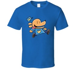 Dog Man Running Dogman Comic Book T Shirt