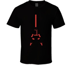 Cyclops Xmen Shillouette Laser Eyes T Shirt