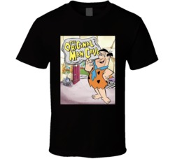 The Original Man Cave Fred Flintstones T Shirt
