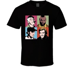 The A Team Andy Warhol Hannibal Face Murdock Ba Baracus T Shirt
