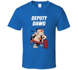 Deputy Dawg 60s Cartoon Character Fan T Shirt