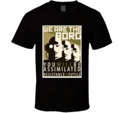 Star Trek We Are The Borg You Will Be Assimilated Resistance Is Futile