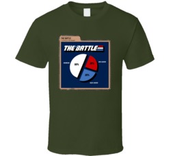Gi Joe Knowing Is Half The Battle Pie Chart Player Card T Shirt