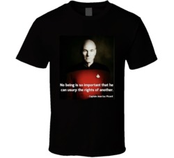 Captain Jean Luc Picard Quote Star Trek Tng T Shirt