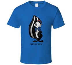 Pepe Le Pew Animated Cartoon Character Fan T Shirt