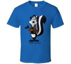 Pepe Le Pew Animated Cartoon Character T Shirt