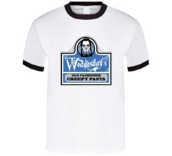 Wednesday's Old Fashioned Creepy Pasta Funny Mashup Parody T Shirt