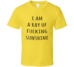 I Am A Ray Of Fucking Sunshine Funny T Shirt
